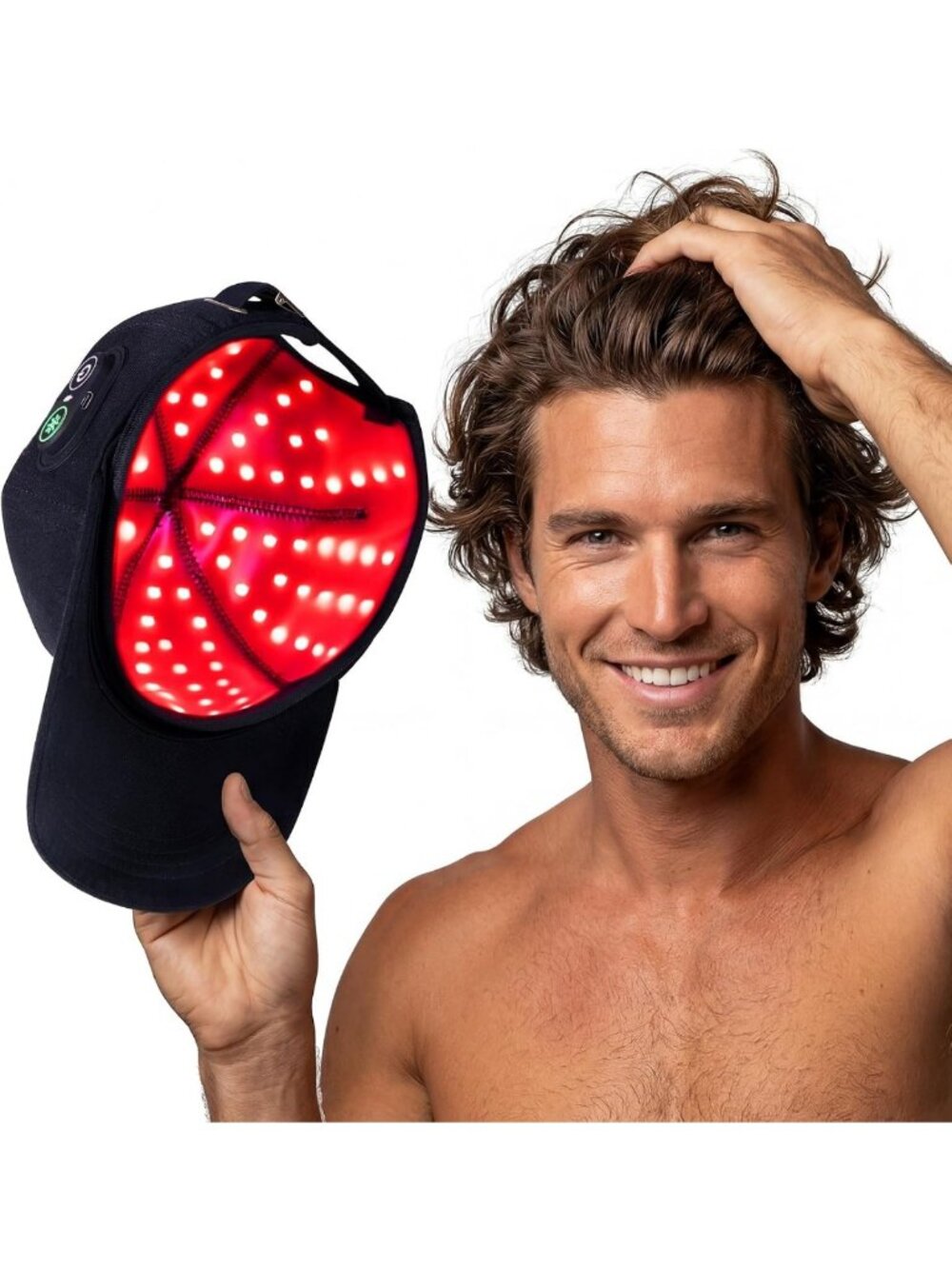 Laser Hair Growth Cap - Low-Level Laser Therapy for Thinning Hair in Men & Women